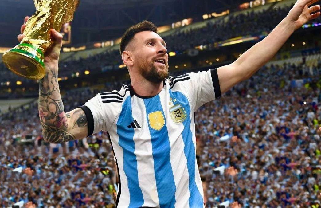 #10 Lionel Messi's FIFA 2026 One of Adidas Argentina Home Authentic Jersey Shirt