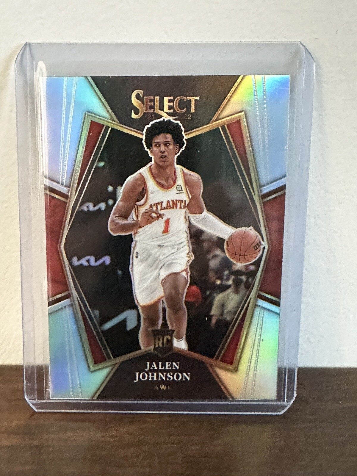 JALEN JOHNSON 2021 22 PANINI SELECT PREMIER LEVEL #200 RC SILVER PRIZM HAWKS
