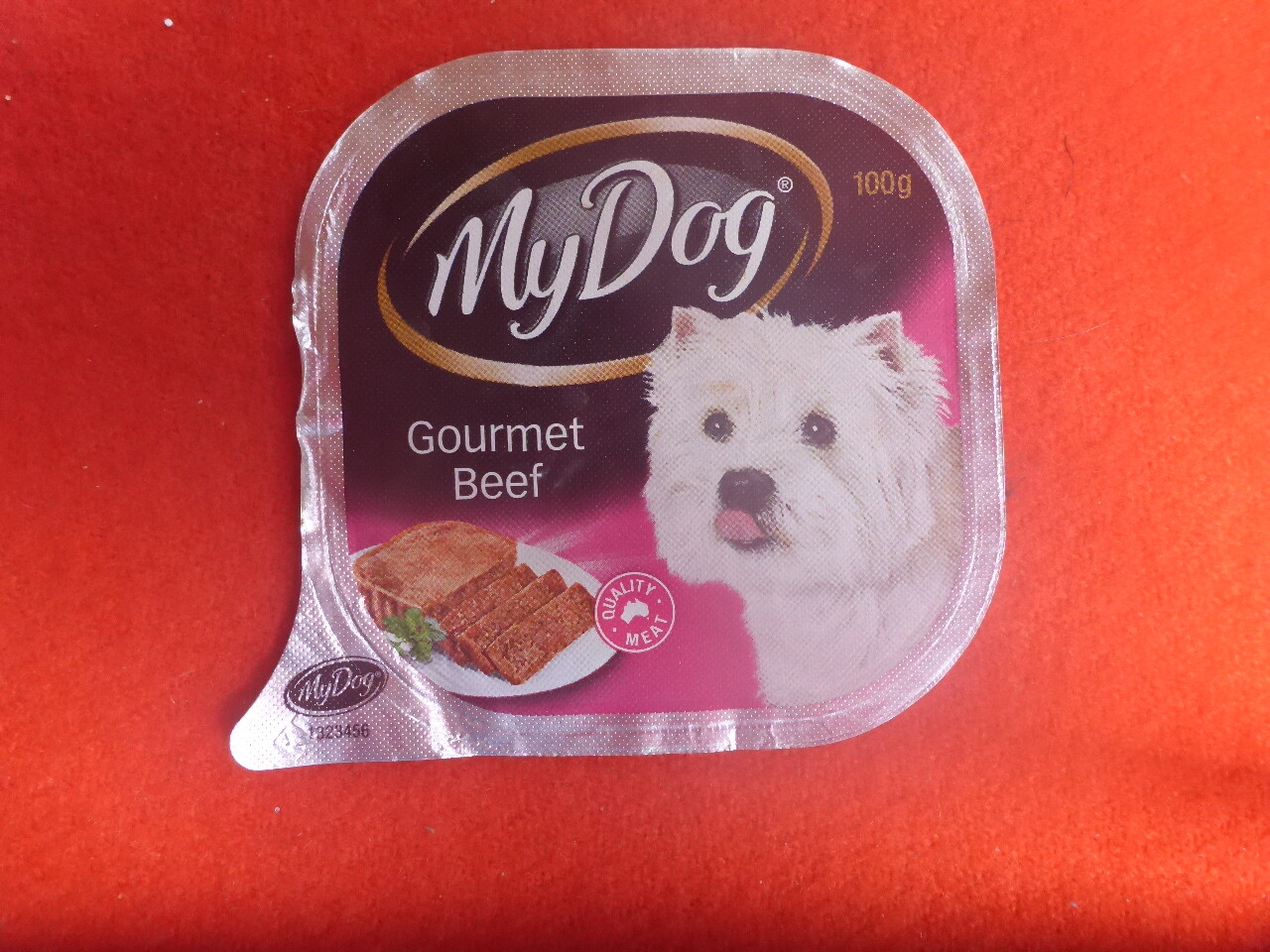 Foil Label,west Highland White Terrier My Dog Gourmet Beef