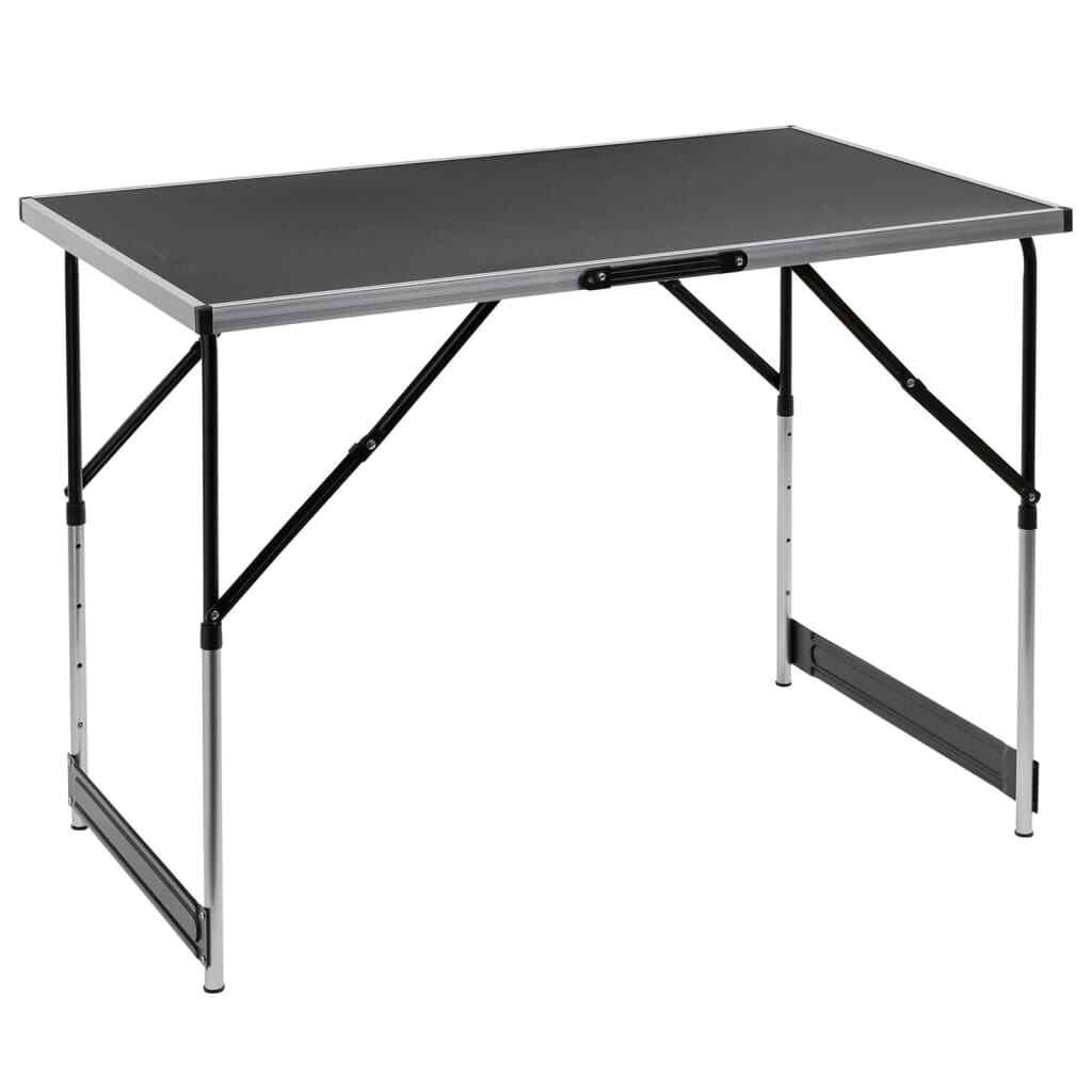Table pliante 100x60x94 cm gain de place pour petits espaces et marchés extérieurs