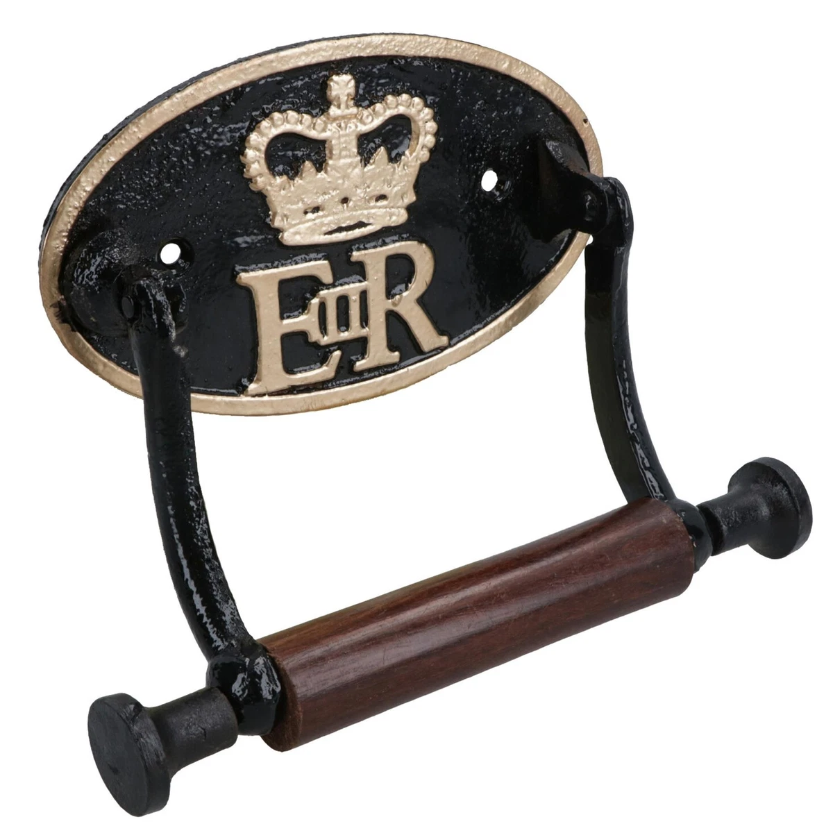 Porta Carta Igienica In Ottone Anticato Vintage - Supporto A Parete Per Rotoli Standard 11,4 Cm, Accessorio Bagno Robustamente Impermeabile E Antiruggine - 5