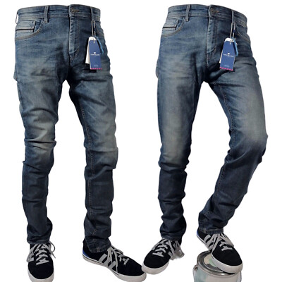 TOM TAILOR JOSH Regular Fit Slim, W33 & W36 L36 Denim Hyper-Stretch Herren Jeans