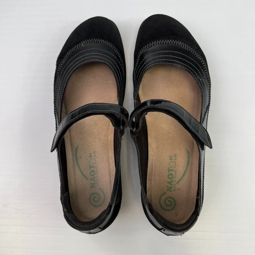 Zapato Naot Mujer 10 Koru Kirie MaryJane Cuero Gamuza Plano Ortopédico Trabajo Fiesta Ir Foto 3 de 4