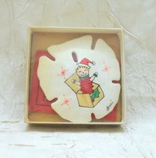 Sand Dollar with Jack In A Box Christmas Ornament Tropical Holiday New In Box