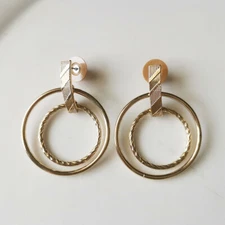 New Monet Loops Drop Earrings Gift Fashion Women Party Holiday Show Jewelry