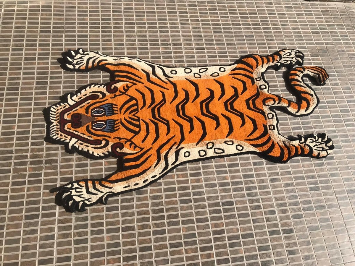 Hand knotted Tibetan Tiger medium skin Rug ( 70 cm × 140 cm ) | eBay