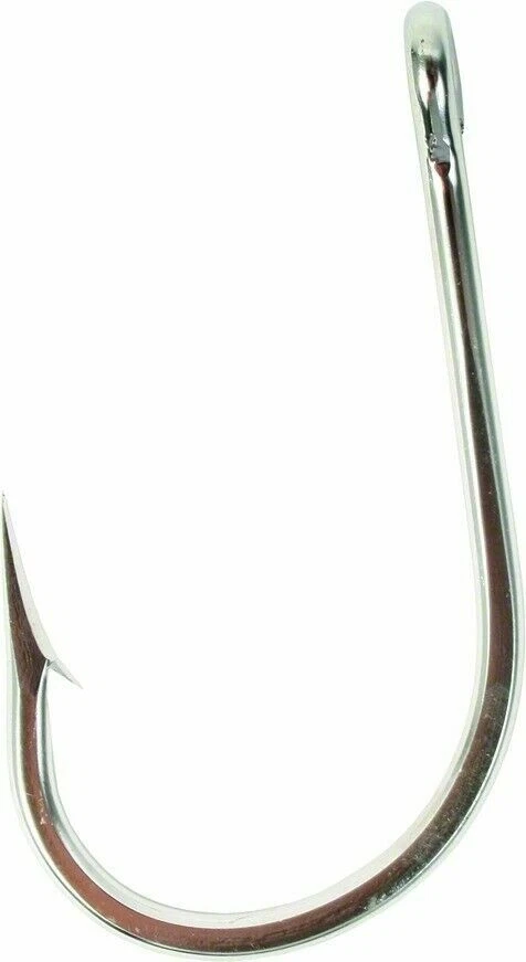 Mustad A7732SS Big Game Southern Tuna SS Steel Forged Short Barb Hook 9/0 10 Pk - Image 2 of 2