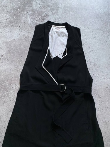 HELMUT LANG TORSION LONG VEST WITH BELT - Picture 4 of 9