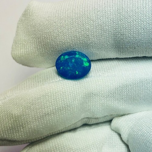 8x10mm Paraiba Opal Oval Cut Faceted Top AAA Quality Loose Paraiba Opal Faceted - Picture 5 of 9