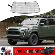 For Toyota 4runner 2010-2020 Silver Car Front Window Shade Foldable Sun Visor Us For Toyota 4runner 2010-2020 Silver Car Front Window Shade Foldable Sun Visor Us