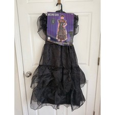 Girls sz medium Wednesday Addams costume