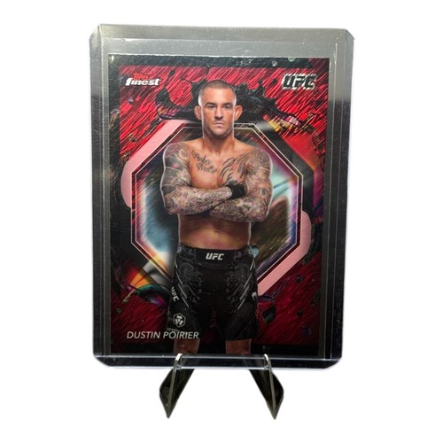 Dustin Poirier [Red Refractor] #259 2024 Topps Finest UFC card