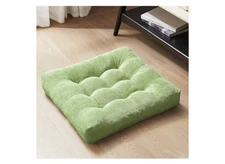 Degrees of Comfort Meditation Floor Pillow Square Tufted Corduroy Cushion 22”