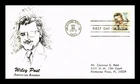DR JIM STAMPS US WILEY POST AVIATION PIONEER AIR MAIL FDC THERMOGRAPHED COVER