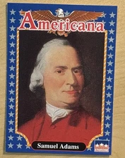 Samuel Adams 1992 AMERICANA Card #86, Star line