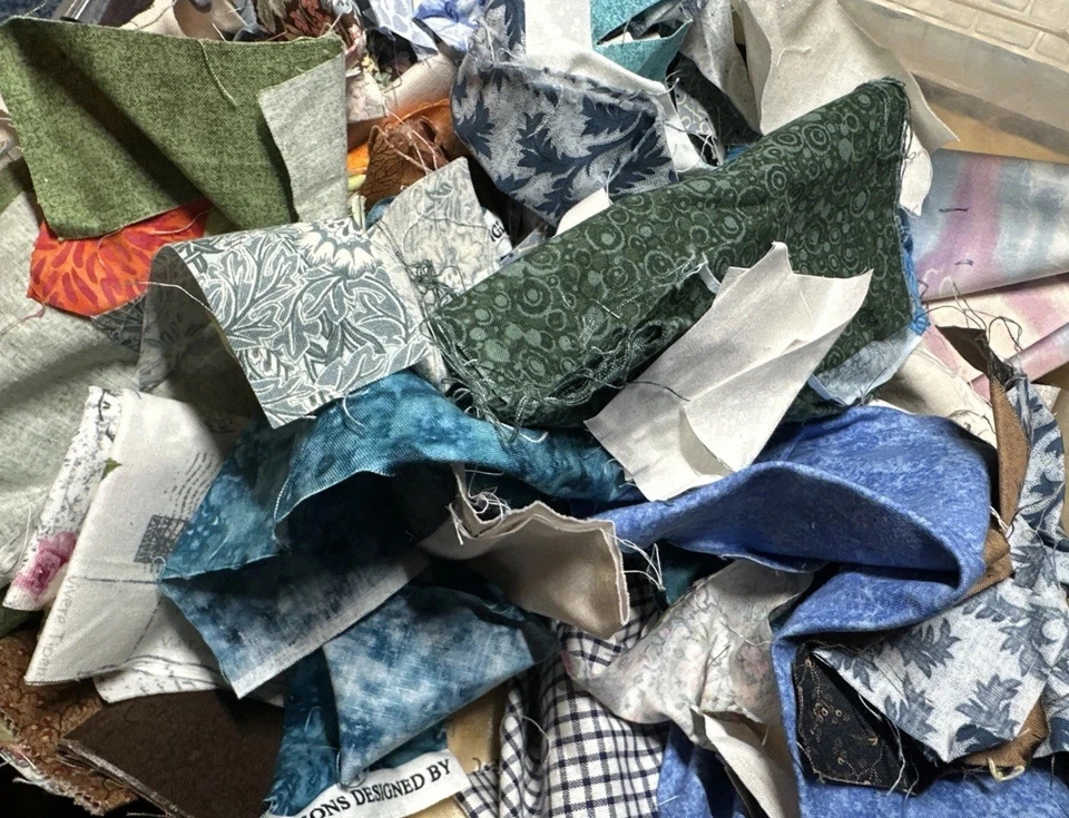 Stoffreste Ganze Kiste Mit Schönen Stoffresten PatchworkStoffe Quilting 2kg - Bild 3 von 4