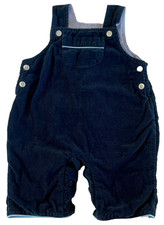 VTG 2001 GAP BABY NEWBORN Soft Fine Wale Corduroy Lined Tipped Overalls 0-3M