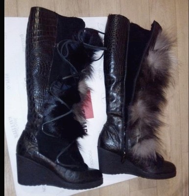 Women Baldinini Boots Black Suede 37 #5HD0