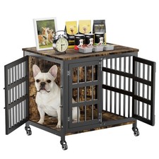 27" Dog Crate Furniture for Small Dogs, Heavy Duty Dog Cage for Small  Mediu...