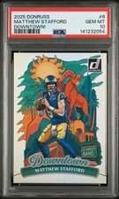 2025 PANINI DONRUSS DOWNTOWN! #6 MATTHEW STAFFORD PSA 10