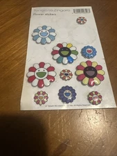 Murakami Takashi Flower Rainbow Kaikai Kiki Sticker Puffy Three-Dimensional Yuzu