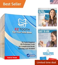 EZ Tooth - - Preformed Tooth - Replacement Kit for Missing Tooth - Instant Re...