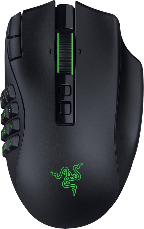Razer Naga V3 Pro MMO Wireless Gaming Mouse Black Certified Refurbished