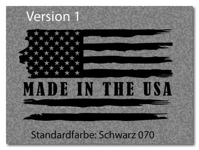 MADE IN THE USA  Aufleber US Flag Decal Sticker Flagge Patriot Farbwahl (US001)