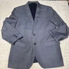 Men  s Jos. A Bank Traveler Suit Jacket Blue Size 42S 100 Wool