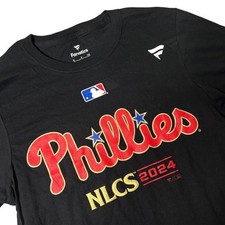 NEW Philadelphia Phillies NLCS 2024 T Shirt Adult S Black Fanatics MLB Baseball