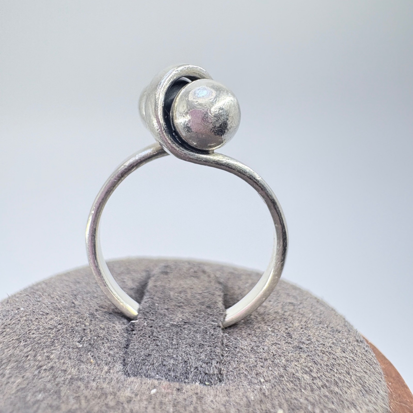 VTG Solid Sterling Silver 925 Wrapped Bead Design… - image 3