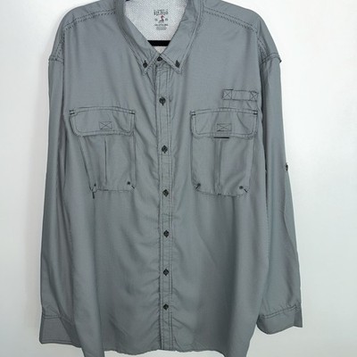 Red Head Men's Long Sleeve 2XL Button-Down Vented Fishing Shirt