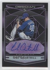 2019 Chronicles Obsidian Electric Etch Purple Prizm 63/99 Cal Quantrill Auto b9e