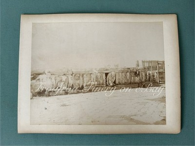 VTG 1880s Parthenon North Colonnade Acropolis Athens Greece #34 Albumen Photo
