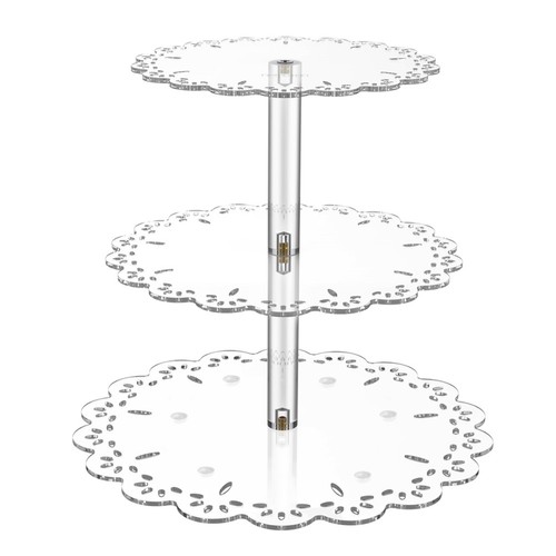 SwallowLiving Burlywood - Supporto Rotondo Per Cupcake, Elegante E Pratico Per Buffet E Feste - 3