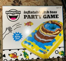Cornhole Inflatable Toss- A- Fish Bean Bag Party Game Set, Year Round Inside Out