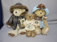 Boyds Bears Plush Lot of 3 Investment Collectibles Karen A Mulberry Retired Tags
