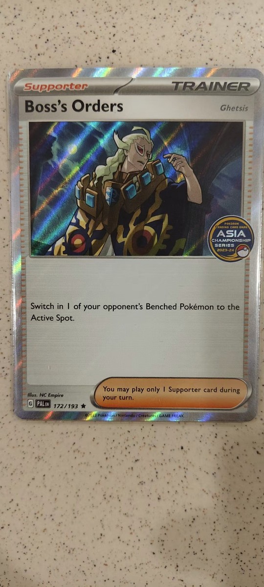 pokemon ghetsis card Pokemon - Boss's Orders - Ghetsis 248/193 - Paldea Evolved