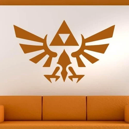 Zelda Triforce Logo Wall Art Sticker