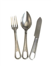 US Army Essbesteck Messer Gabel Löffel 1944 Mess Kit WWII WK2 Neufertigung