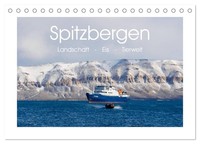Spitzbergen - Landschaft - Eis - Tierwelt (Tischkalender 2027 DIN A5 Quer), Calv