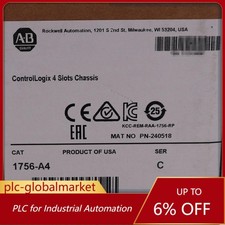 AB 1756-A4 ControlLogix 4 Slots Chassis New Factory Sealed 1756A4
