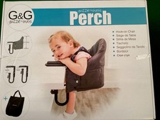 Guzzie and Guss Perch Hanging High-Chair in Aqua New with Box & Tags Baby