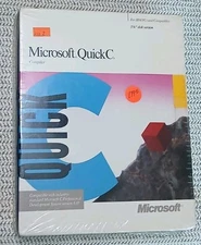 NOS 1991 Microsoft Quick C for Windows 5.25” disks SEALED RARE Vintage Software