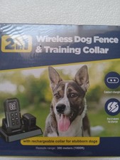 Jizboc Wireless Dog Fence Electric Fence for Dog Training Collar with Remote