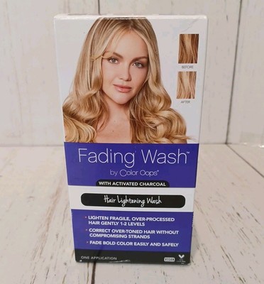 Fading Wash by Color Oops with Activated Charcoal-Hair Lightening Wash NEW