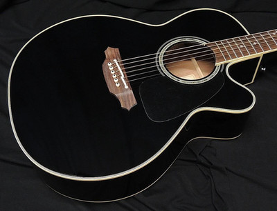 Elektrische Akustikgitarre Takamine FPT561C BL Schwarz Glanz mit...
