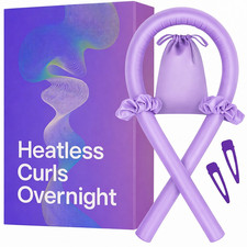 Silk Heatless Hair Curler Set No Heat Overnight Curls Rod for Long Short Hair