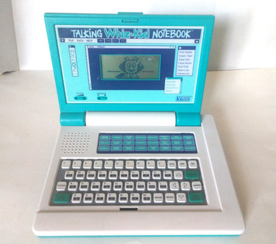 TESTED! Vintage Vtech Talking Whiz Kid Notebook Learning Laptop ...