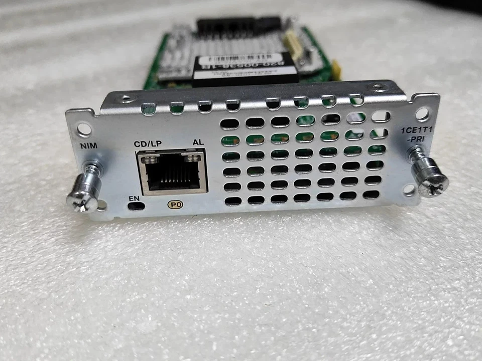 Cisco Router Module Cards NIM-1CE1T1-PRI 1 Port Multi-Flex Trunk Voice/ Channel - Image 2 of 4